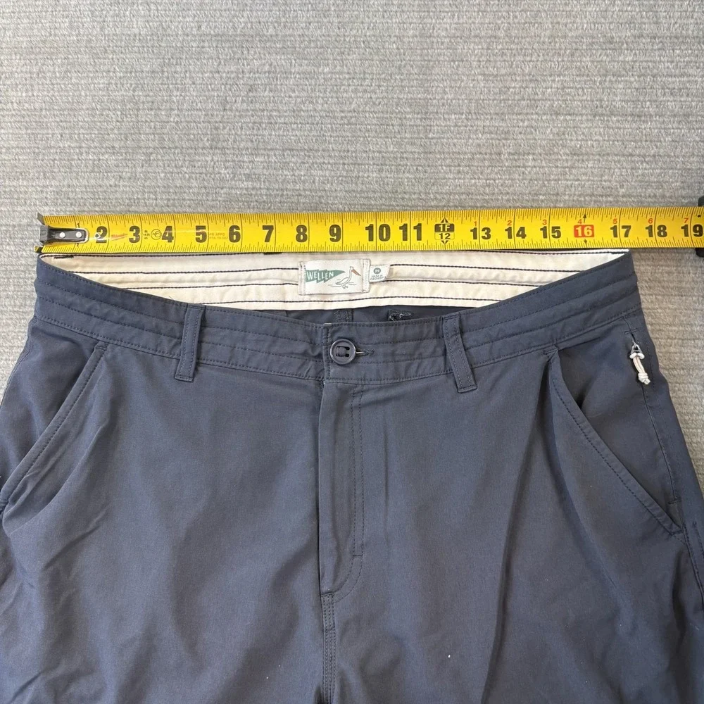 Wellen Cruiser Shorts Mens 34 Blue Hybrid Chino 7